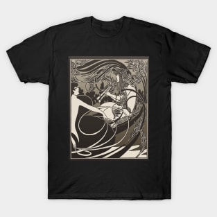 Flute Lady (cream/black) T-Shirt